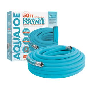 AQUA JOE 58 in. Dia x 50 ft. Hybrid Polymer Flex Kink Free Hose AJPGH50-DWS