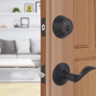 Defiant Naples Aged Bronze Combo Pack with Single Cylinder Deadbolt 32MYEX7D1B