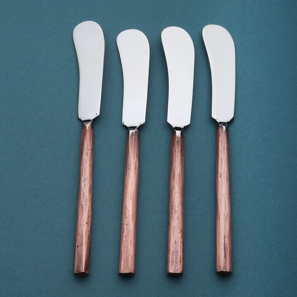 Sundance Design Copper Antique Butter Knife/Spreader 4 Pcs. Set