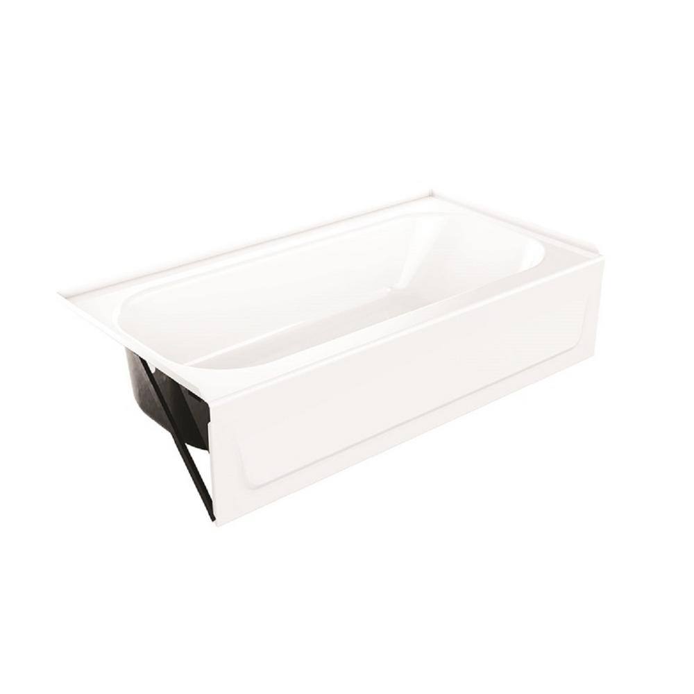 Bootz Industries Aloha Plus 60 in. x 32 in. Soaking Bathtub With Left Drain in White 011-2367-00