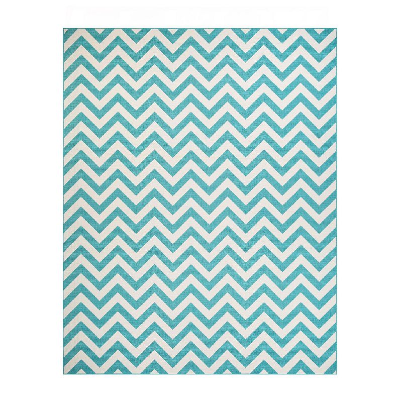 Superior Poipu Modern Chevron Indoor/Outdoor Area Rug