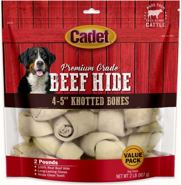 Cadet Premium Grade Knotted Beef Hide Bone Dog Treats