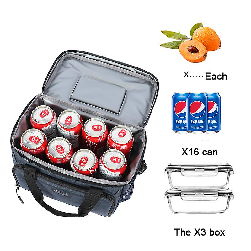 13l Insulated Thermal Cooler Lunch Box Bag For Work Picnic Bag Car Bolsa Refrigerator Portable Shoulder Bag