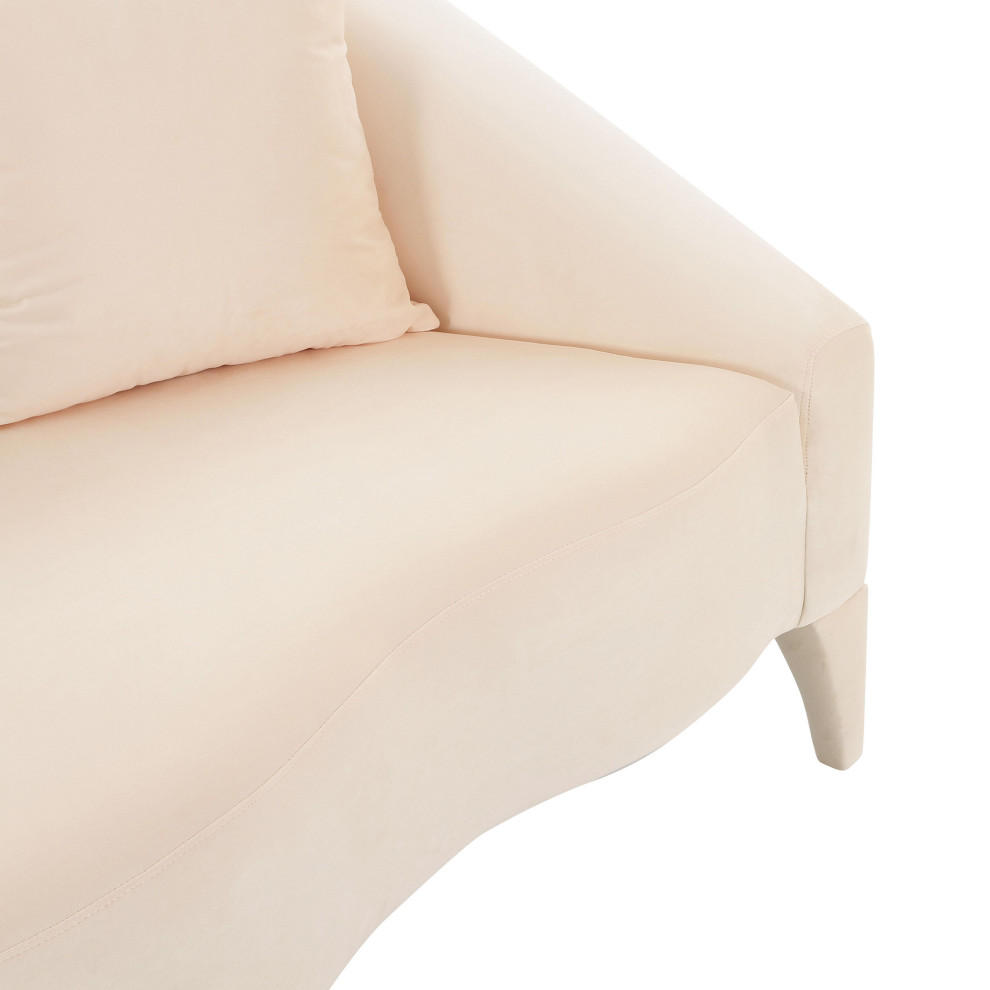 Naya Velvet Loveseat   Midcentury   Loveseats   by TOV Furniture  Houzz