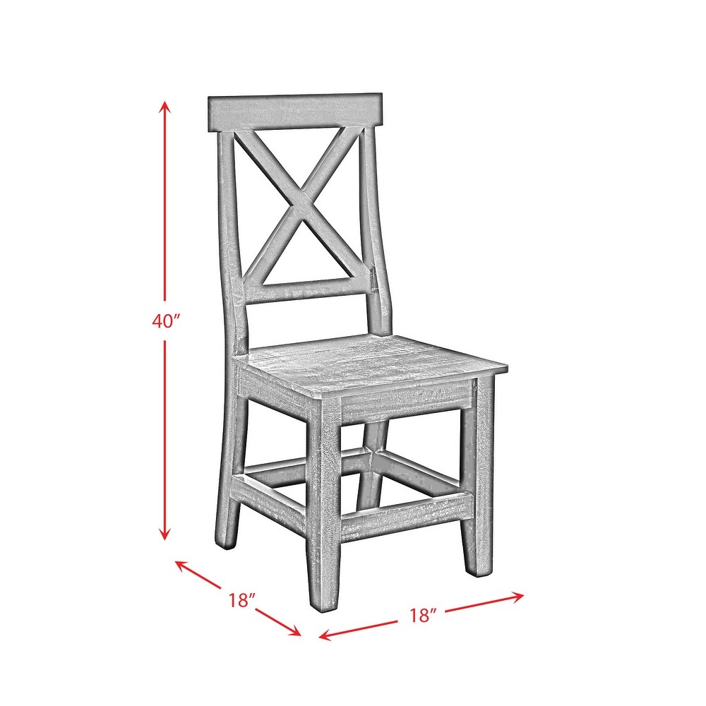 Picket House Furnishings Brixton Mary Dining 5PC Set  Table   Four Chairs in Grey