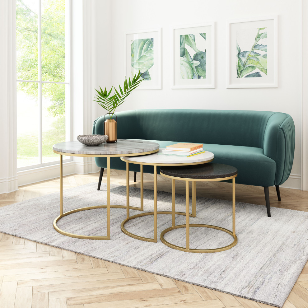 Franco Nesting Coffee Tables  Multicolor   Modern   Coffee Tables   by PARMA HOME  Houzz