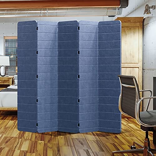 Cloud 9 Privacy Screen - 5 Panel, Black, Flat Finish