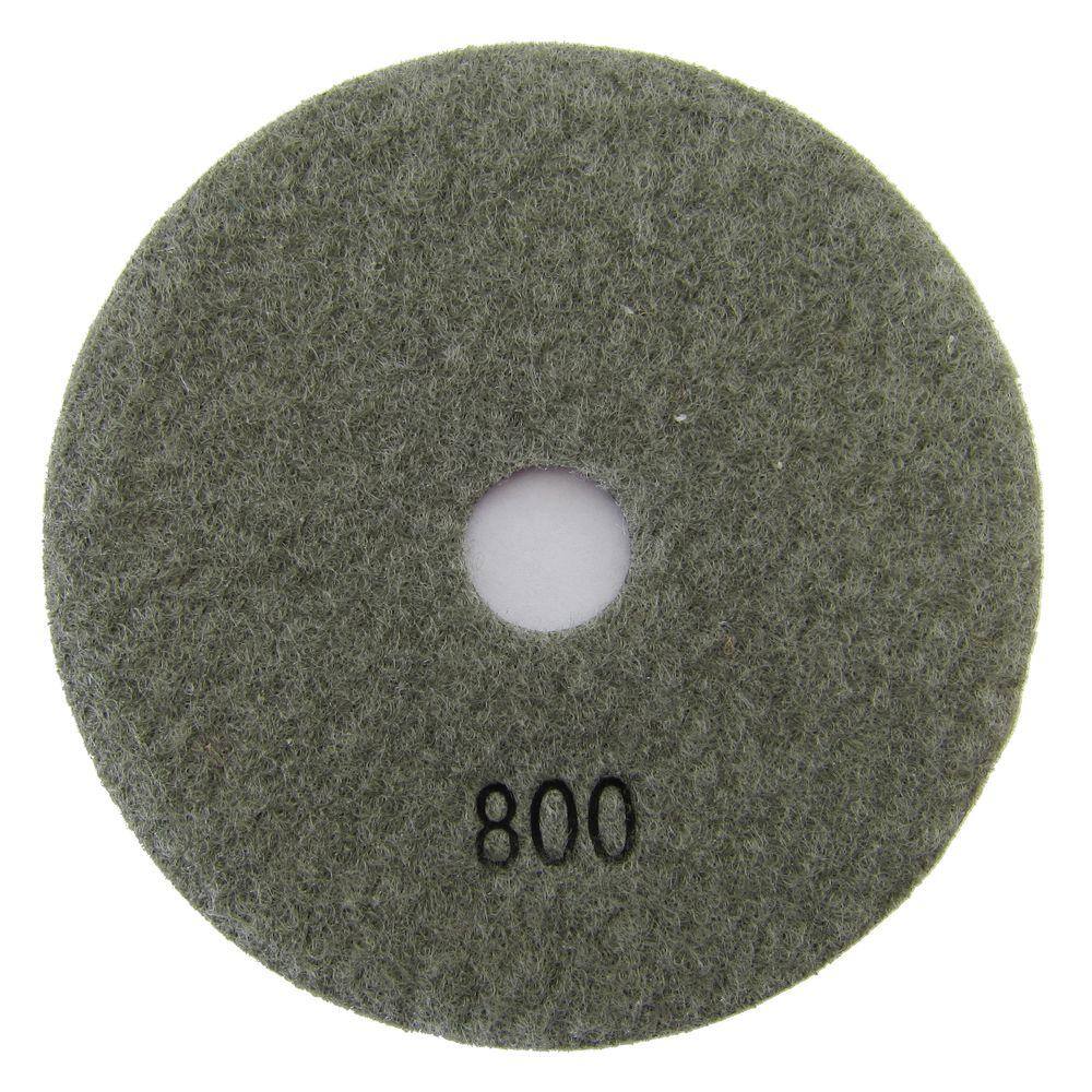 Archer USA 4 in. #800 Dry Diamond Polishing Grit Pad for Stone DPP04-B-800#