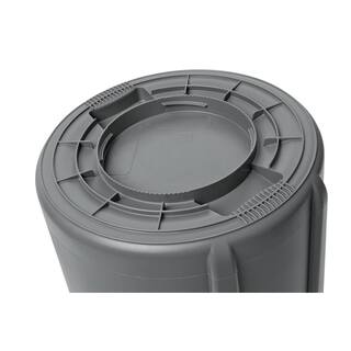 Rubbermaid Commercial Products Brute 10 Gal. Round Trash Can with Lid 2025245