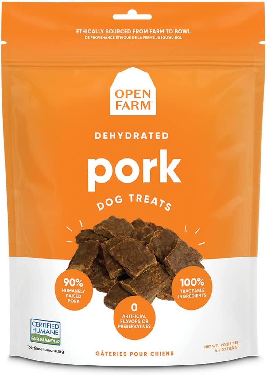 Open Farm All Life Stage Dehydrated Pork Dog Treat Food