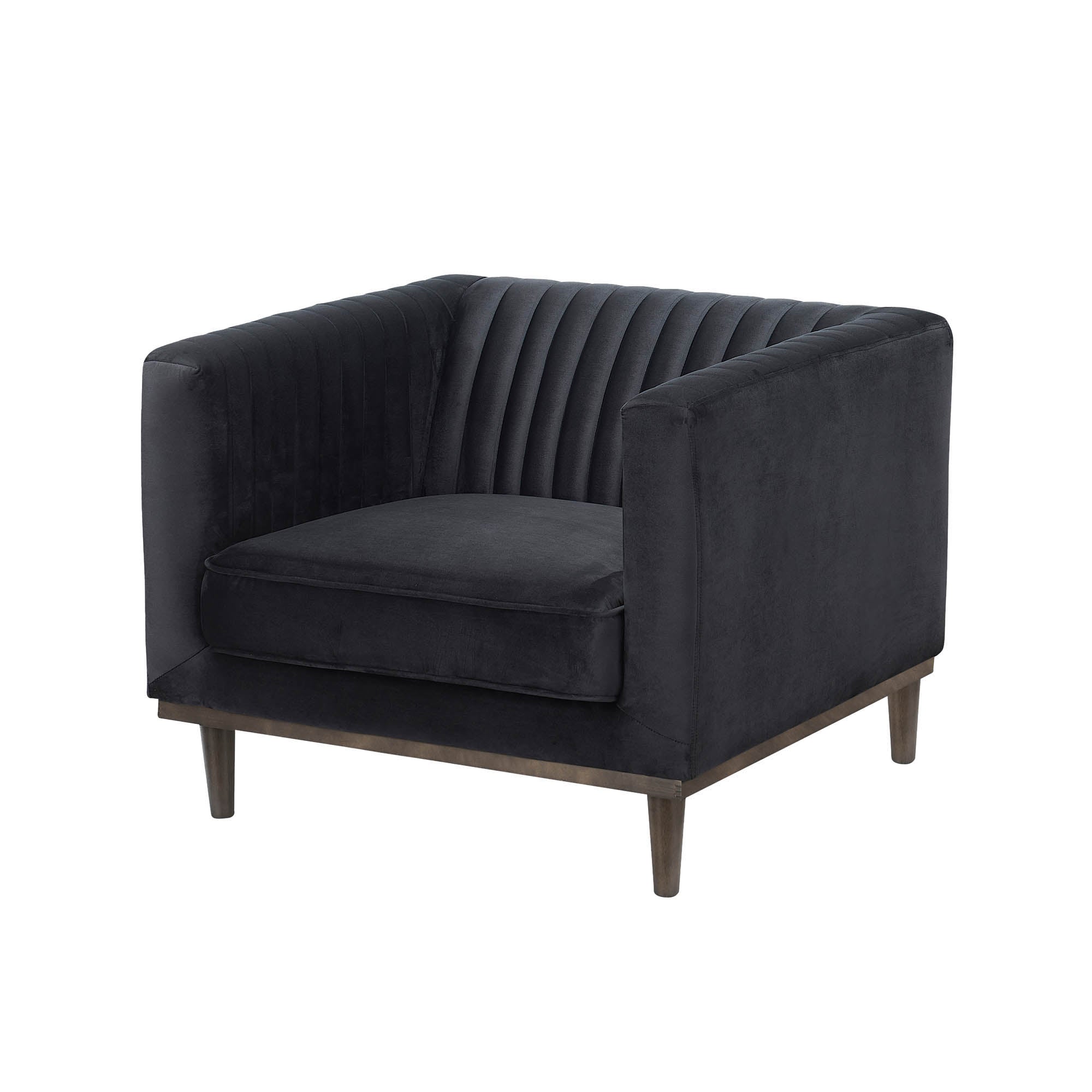 Sage Club Chair - Black Velvet