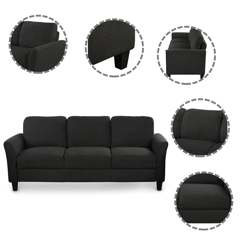 Fabric Living Room Sofa Set with Chair and 3 Seat Sofa