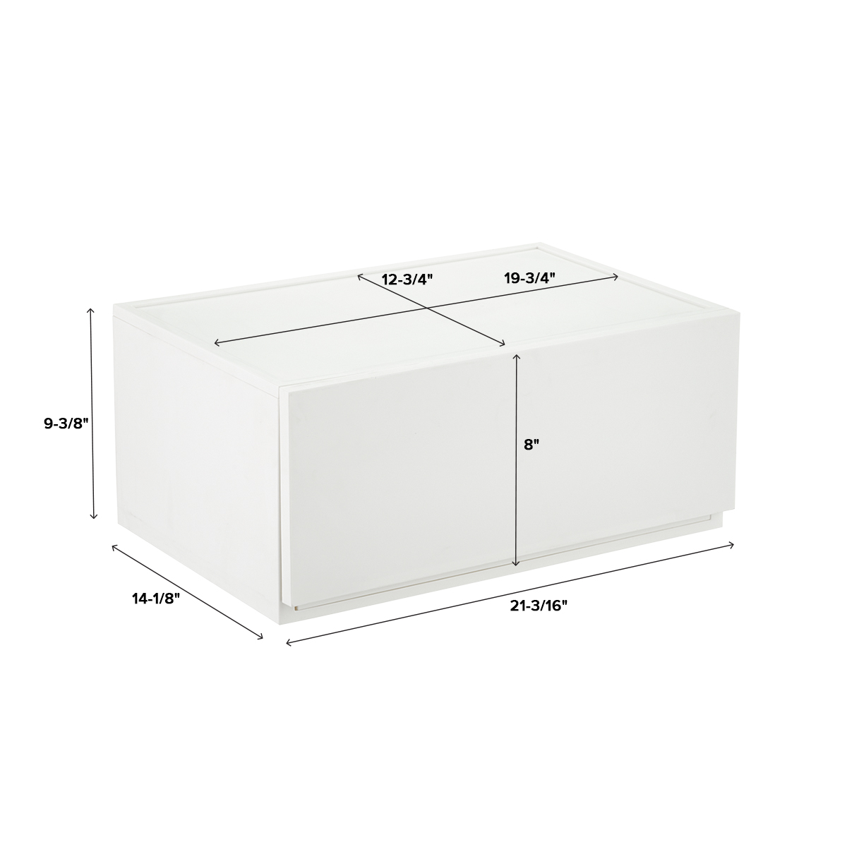 Grey Opaque Modular Stackable Drawers