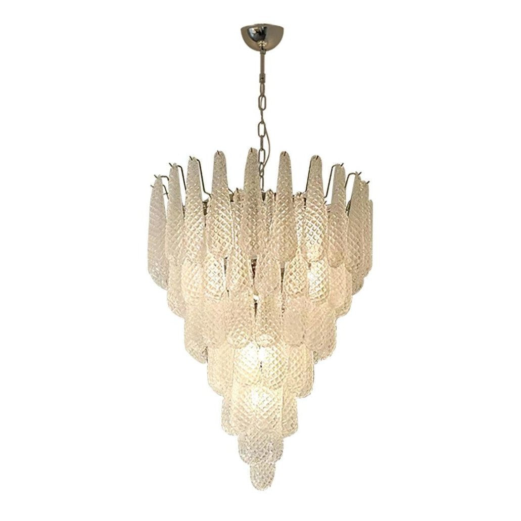 Grid Glass Waterfall Chandelier