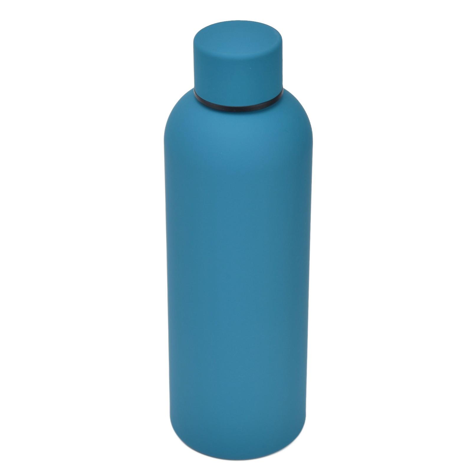 500ml Vacuum Flask Stainless Steel Vacuum Cup Leakproof Portable Double Wall Sport Bottle For Outdoorcyan