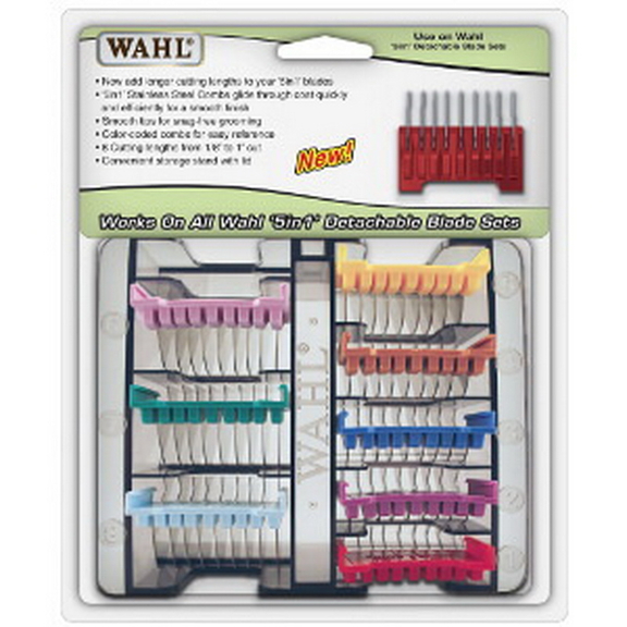 Wahl 5 in 1 Stainless Steel Attachment Comb Set  S...