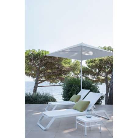 Bain de soleil pas cher， chaise longue VLAEMYNCK Marieta Blanc