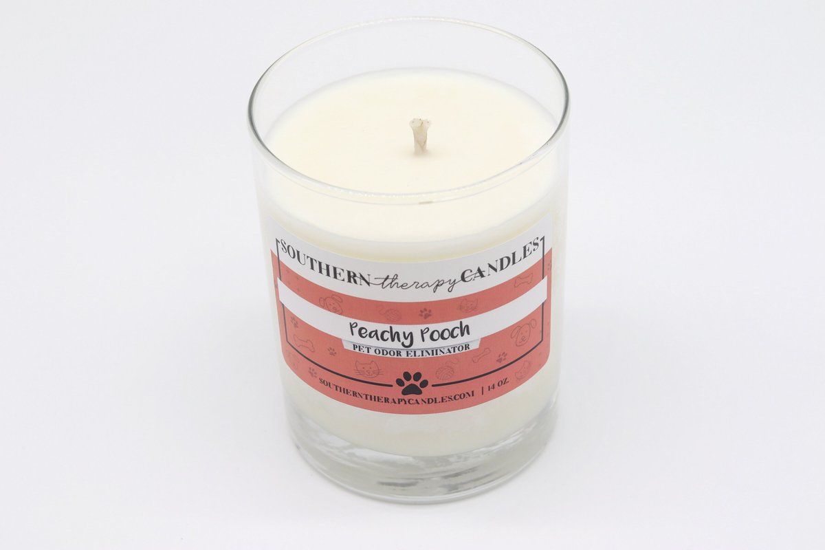 Southern Therapy Candles Peachy Pooch Odor Eliminator Candle