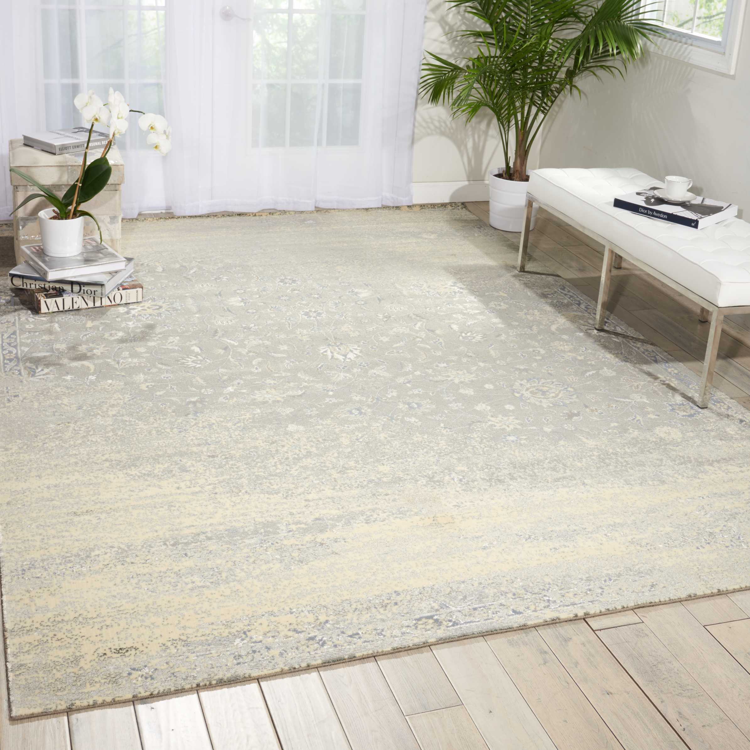 Luminance Hand Loomed Silver Rug