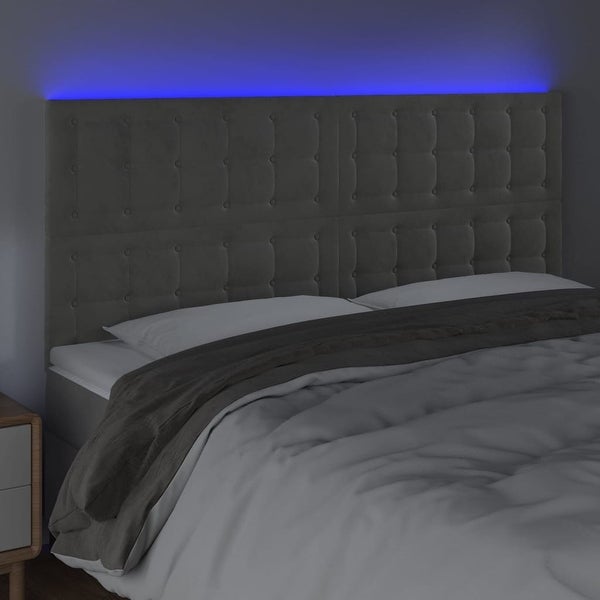 vidaXL LED Headboard Dark/light Gray 39.4