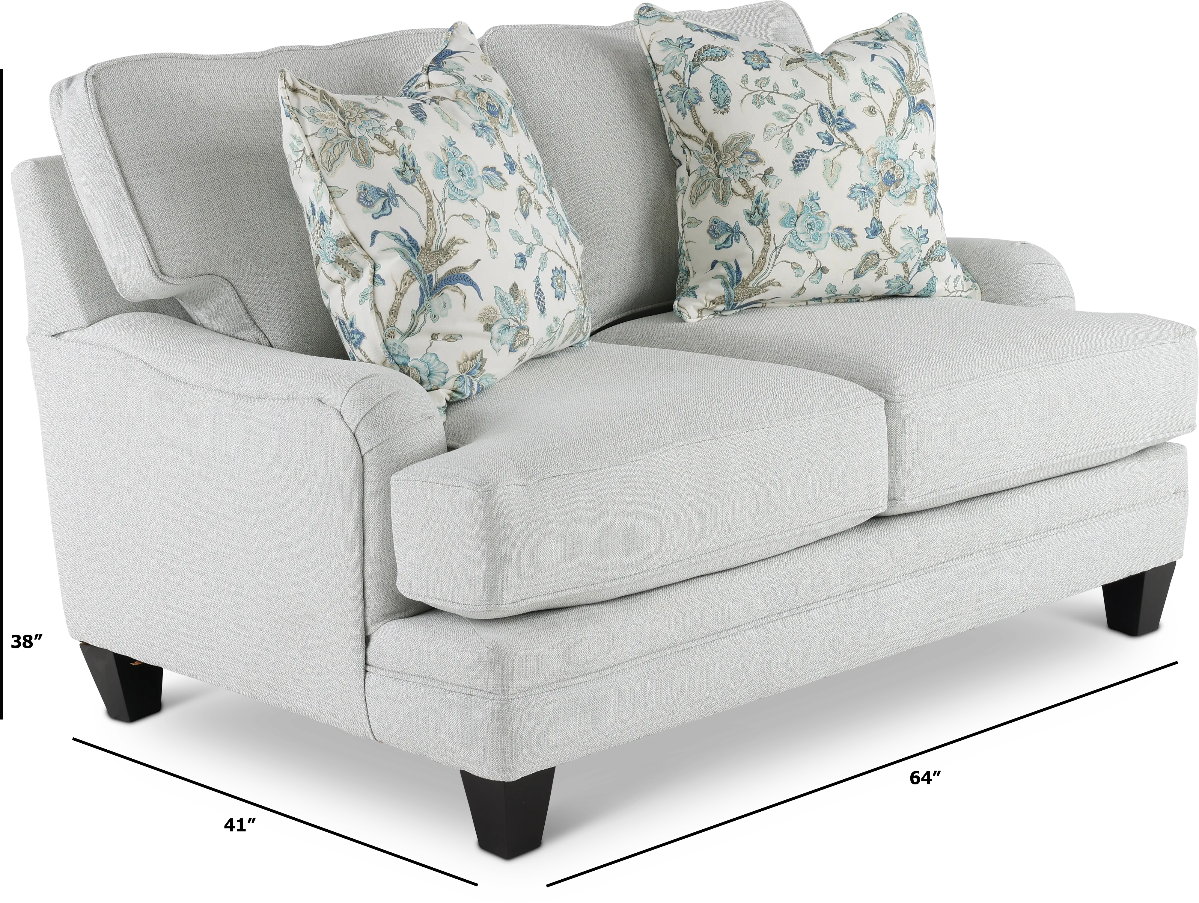 Belle Gray Loveseat