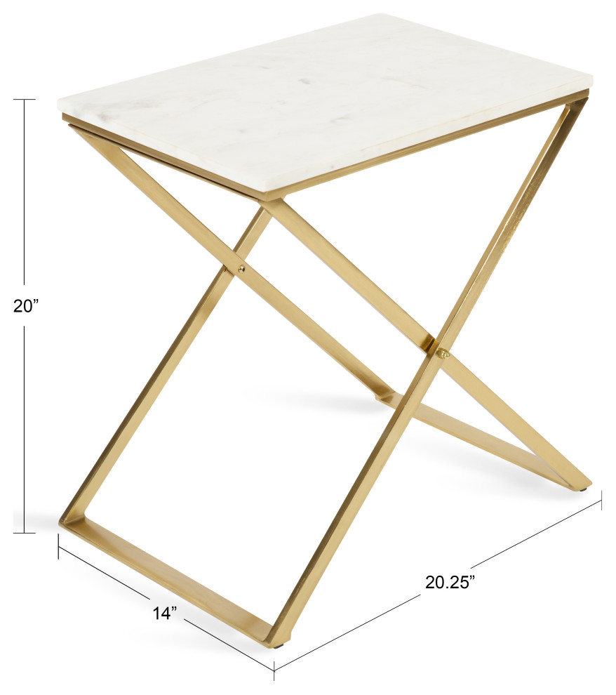 Laraway Folding Side Table   Contemporary   Side Tables And End Tables   by Uniek Inc.  Houzz