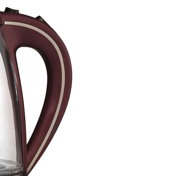 1.8 Quart Tempered Glass Tea Kettle in Plum