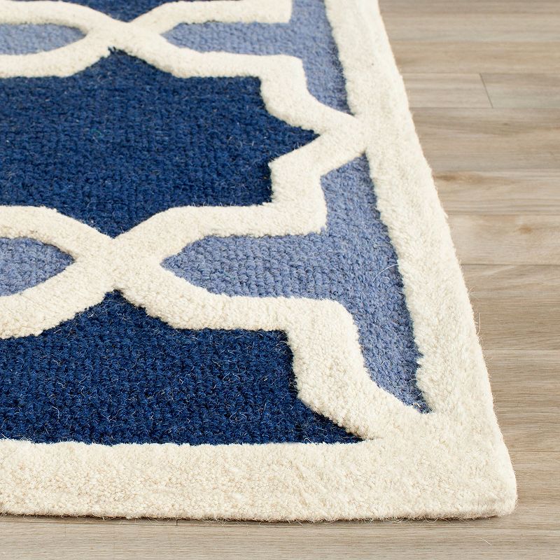 Safavieh Cambridge Blue Trellis Wool Rug