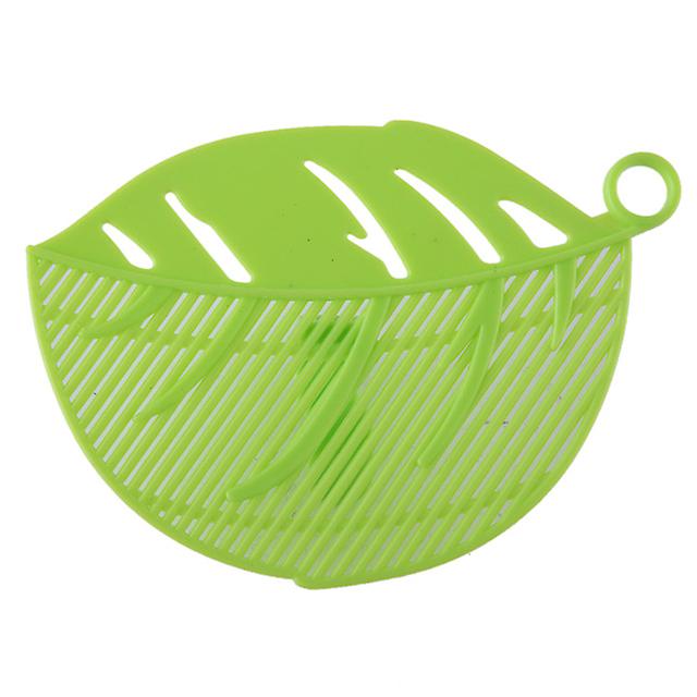 1pcs Kitchen Multi-function Leaf-shaped Taomi Drain Board Spaghetti Colanders Strainers Kitchen Fruit Vegetable Cleaning Tool