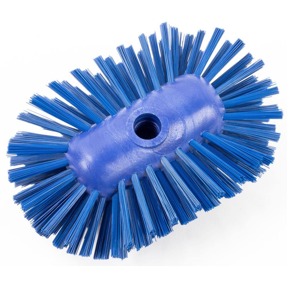 CFS Brands Sparta 5.25 in. x 7.5 in. Blue Polypropylene Kettle Brush (2-Pack) 40041EC14