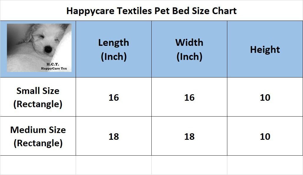 HappyCare Textiles Durable Round Velvet Puppy Dog Bed with Removable Cushion