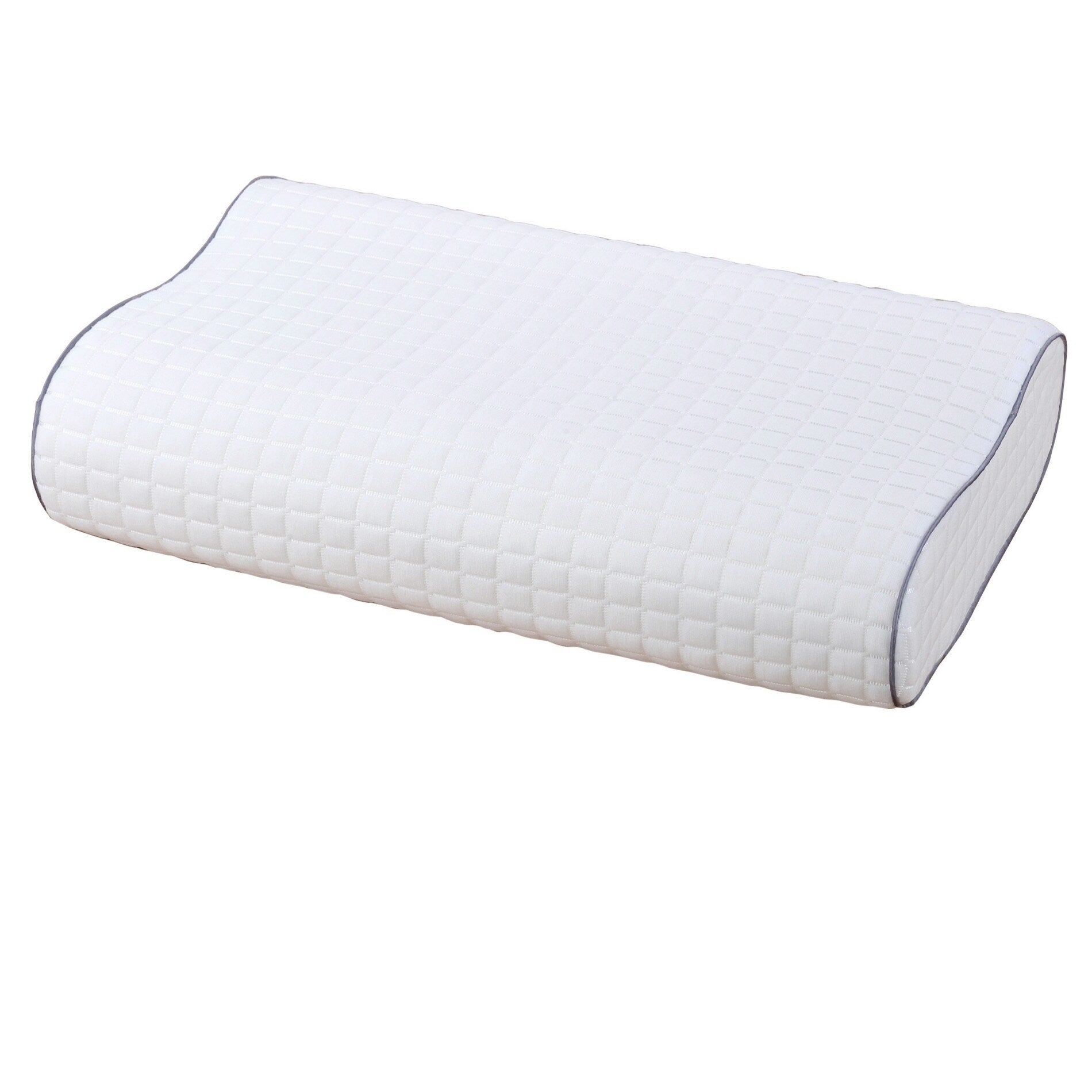 Home Soft Things Removable Contour Pillow, 14" x 21", White