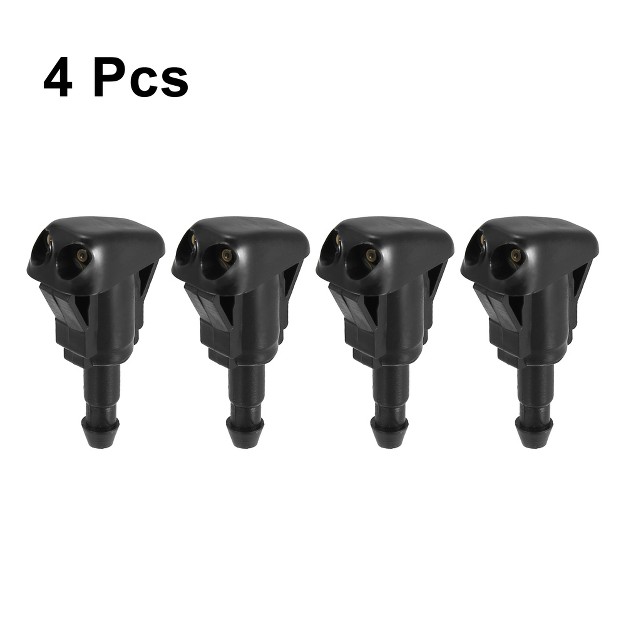 Unique Bargains Car Front Windshield Washer Nozzles For Toyota Camry 1997 2001 For Tacoma 2005 2010 For Toyota Corolla 1999 2008 Black 4 Pcs