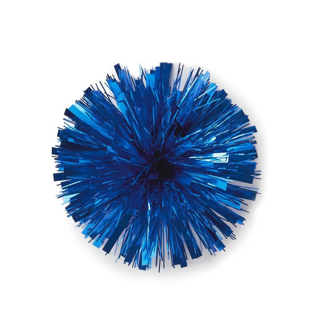 Hallmark  Royal Blue Metallic Pom Pom Gift Bow, 7