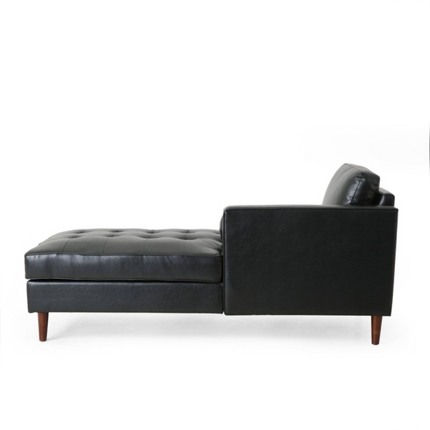 Malinta Contemporary Tufted Upholstered Chaise Sectional Christopher Knight Home