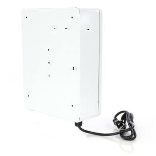 King Electric WSC 120-Volt 1000-Watt500-Watt Outdoor Rated Surface-Mounted Plug-In Wall Heater wSP Thermostat  6 ft. Cord White WSC1210-T 15-15P 6FT