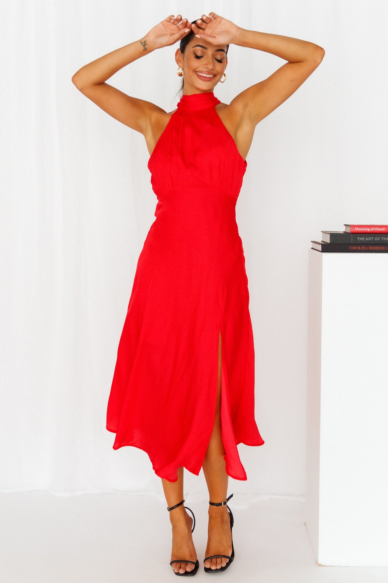 No Tears Here Maxi Dress Red