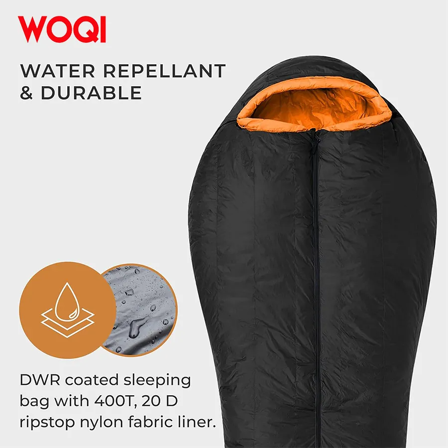 WOQI Hiking Camping Hammock Ultra Light Goose Down Sleeping Bag