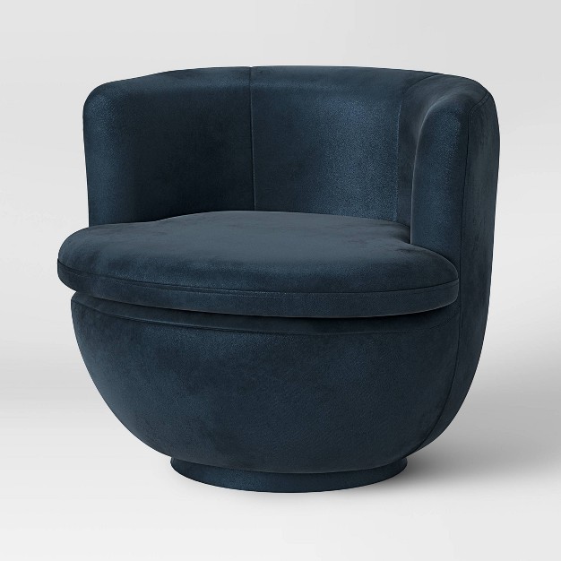 Dorton Round Swivel Barrel Chair