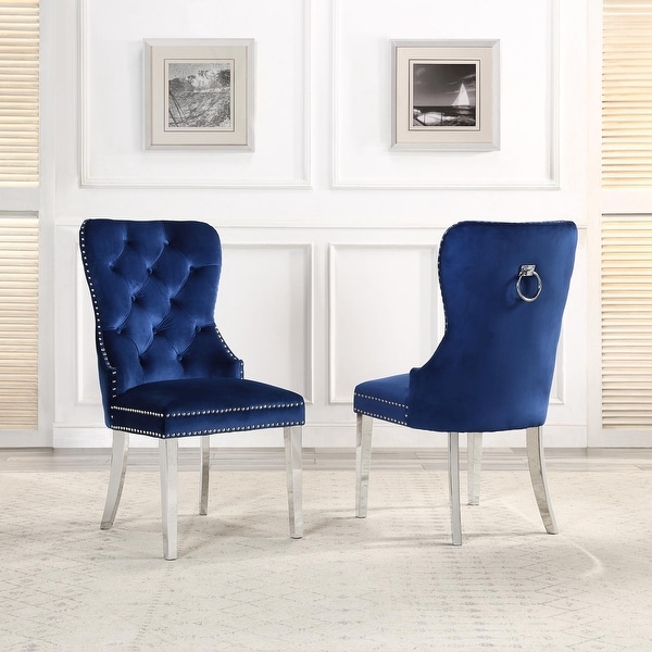 Modern Velvet Dining Chairs Set of 2