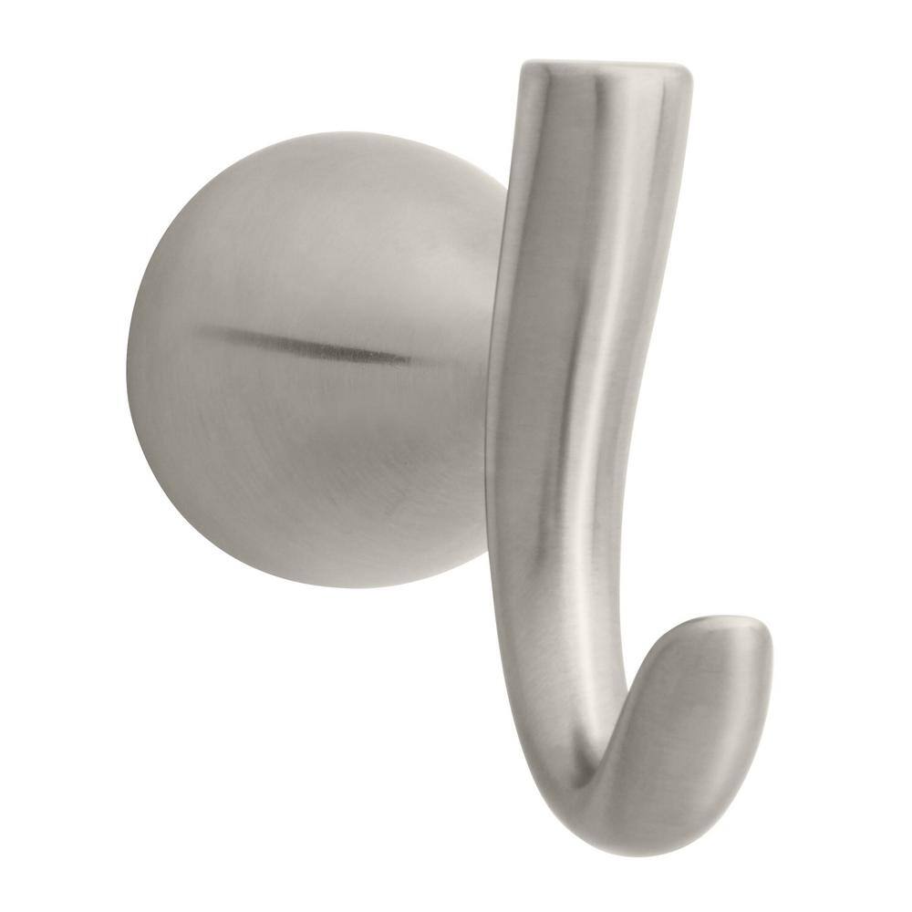 Glacier Bay Edgewood Single Robe Hook in Brushed Nickel 20064-2204