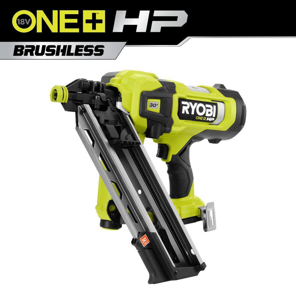 RYOBI ONE+ HP 18V Brushless Cordless AirStrike 30 Framing Nailer (Tool Only) PBL350B