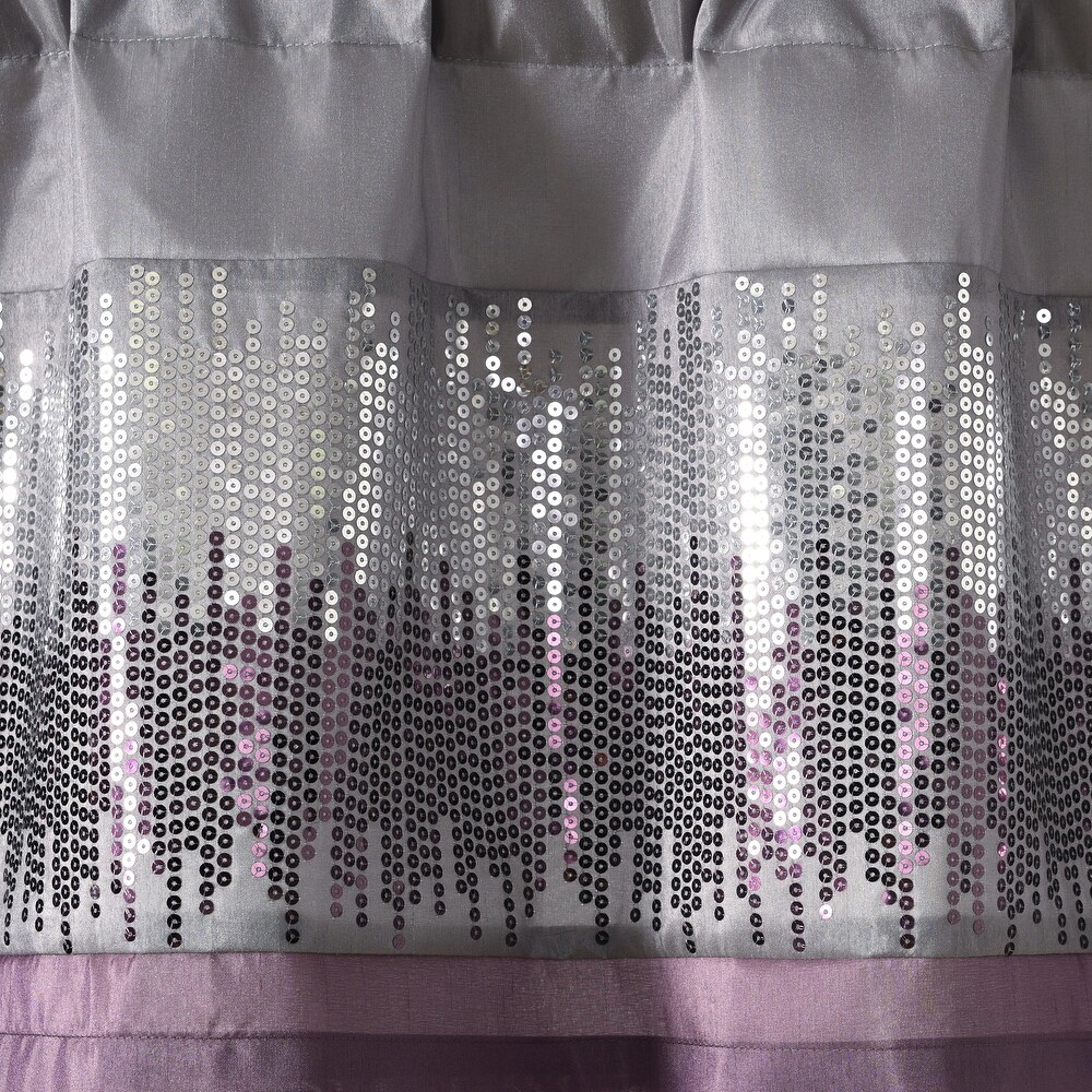 Lush Decor Night Sky Sequins Embroidery Valance   18\