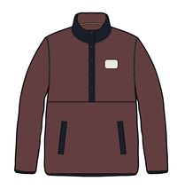 Adrift Recycled Polar Fleece - Windsor Wine