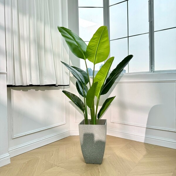 Artificial Traveler's Palm Thick Leaves Tree Model