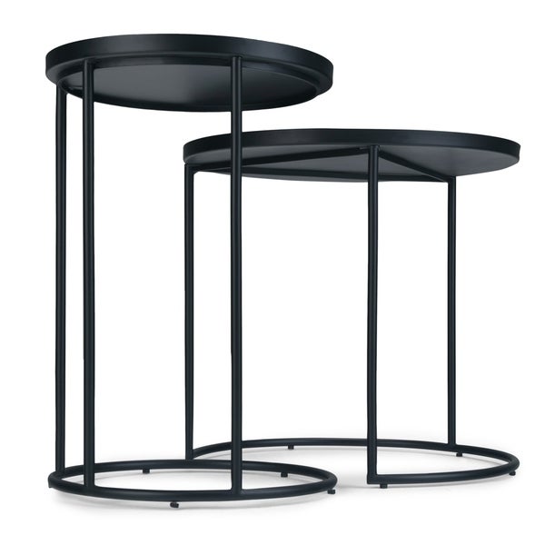 WYNDENHALL Lipton Metal Nesting 2 Pc Table - 23.7