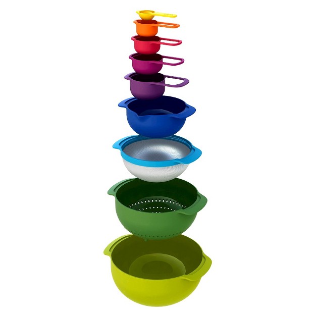 Joseph Joseph Nest Plus 9 Piece Nesting Mixing Bowls And Measuring Set