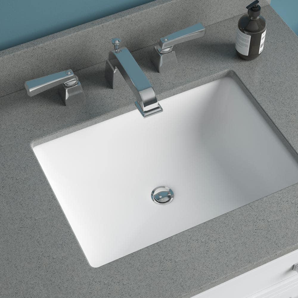 Foremost 37 in W x 22 in D Quartz Vanity Top in Galaxy Grey with White Basin