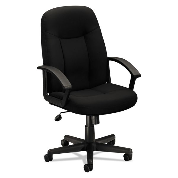 HON HVL601 Series Executive High-Back Chair， Supports Up to 250 lb， 17.44