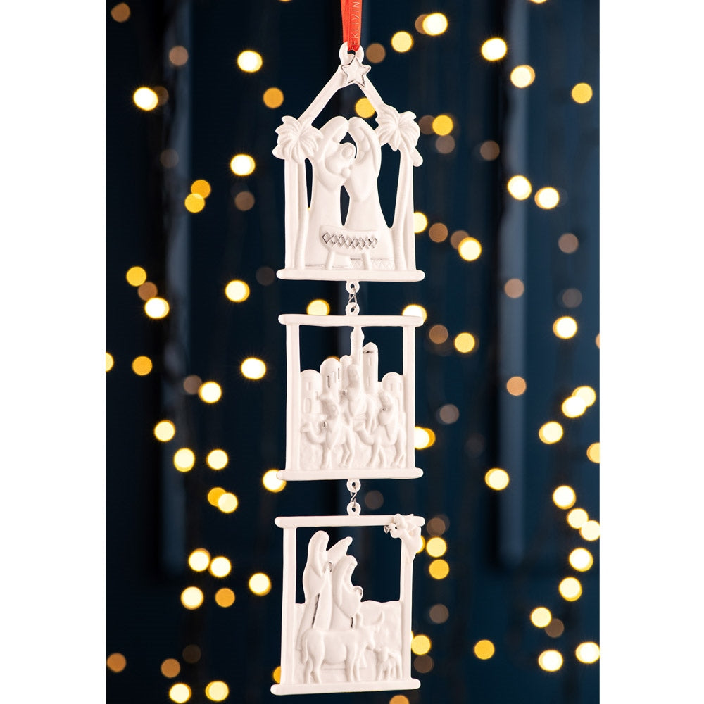 Belleek Living Bethlehem Hanging Ornament Set